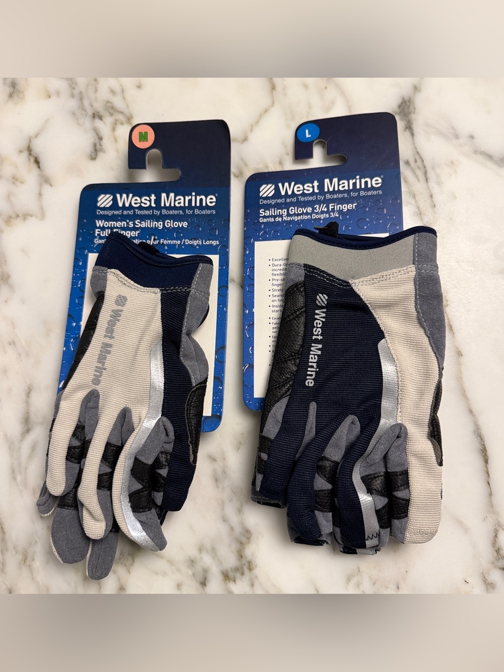 NWT His & Hers Sailing Gloves